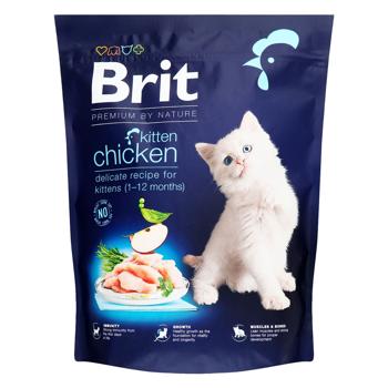 Корм сухой Brit Premium с курицей для котят 300г - купить, цены на MasterZoo - фото 1