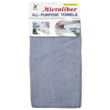 Салфетка Yonic для уборки гладкая 1шт 30*30см - купить, цены на КОСМОС - фото 4