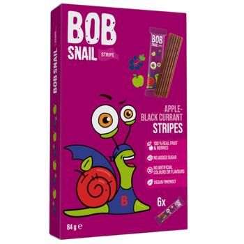 Bob Snail Apple-Black Currant Stripes 84g - buy, prices for NOVUS - photo 1