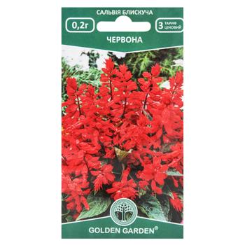 Golden Garden Red Brilliant Salvia Seeds 0.2g - buy, prices for NOVUS - photo 1