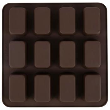 Форма для випікання кексів Lessner Chef Choco квадратна силіконова 12шт 25х25х3см - купити, ціни на Cупермаркет "Харків" - фото 3