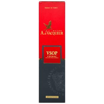Коньяк MAISON A. DE VACQUEUR VSOP 0,7л 40% (Франція) - купить, цены на КОСМОС - фото 4