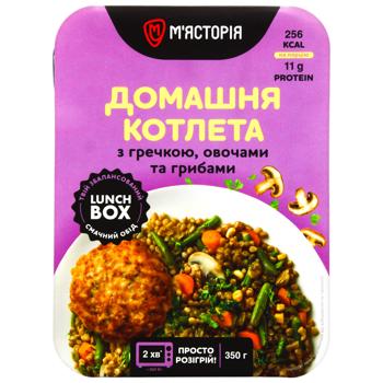 Котлета домашняя М'ясторія с гречкой, овощами и грибами 350г - купить, цены на КОСМОС - фото 3