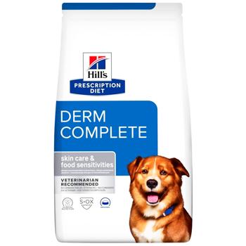 Hill's Prescription Diet Derm Complete Dry Food for Dogs with Skin Diseases 12kg - buy, prices for MasterZoo - photo 1