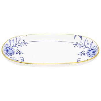 Alba Ceramic Blue Rose Dish 32*17cm - buy, prices for Za Raz - photo 1
