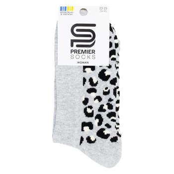 Носки Premier Socks женские махровый след классические р.23-25 серый - купить, цены на ЕКО Маркет - фото 1