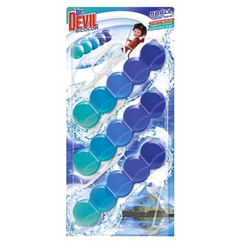 Блок для унітазу Dr. Devil 5 Ball BiColor Полярна вода 35г*3шт - купити, ціни на NOVUS - фото 1