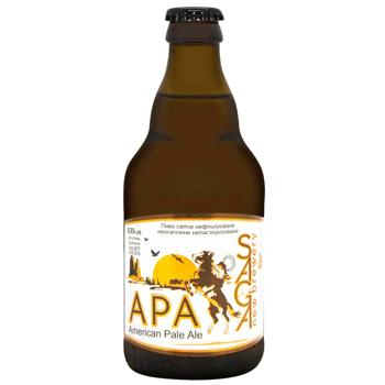 ПИВО SAGAСВІТЛЕ Б/А 0,33Л - купити, ціни на Auchan - фото 1