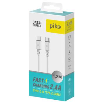 Piko Type-C to Type-C Cable 2.4A 1.2m - buy, prices for Auchan - photo 1