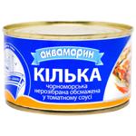 Кілька Аквамарин Чорноморська обсмажена в томатному соусі 230г