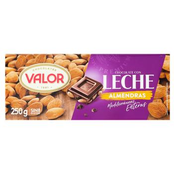 Valor Milk Chocolate with Almonds 250g - buy, prices for NOVUS - photo 1