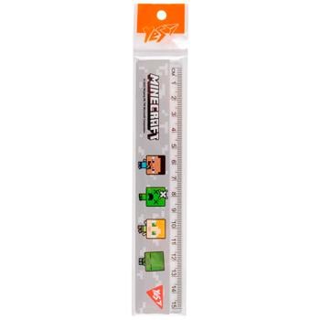 Yes Minecraft Plastic Gray Ruler 15cm - buy, prices for Auchan - photo 1
