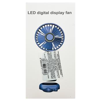 Міні-вентилятор Зед портативний ручний з LED дисплеєм 7,6х7,6х19см - купити, ціни на - фото 3