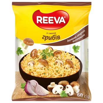 Вермишель Reeva со вкусом грибов быстрого приготовления 60г - купить, цены на КОСМОС - фото 2
