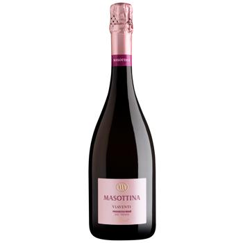 Masottina Viaventi Prosecco Treviso Rose Brut Sparkling Wine 11% 0.75l - buy, prices for WINETIME - photo 1