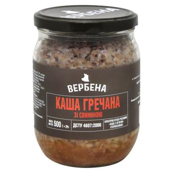 Каша гречана Вербена зі свининою 500г - купити, ціни на Торба - фото 1