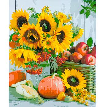 Strateg Still Life with Sunflowers Painting by Numbers 40x50cm - buy, prices for - photo 1