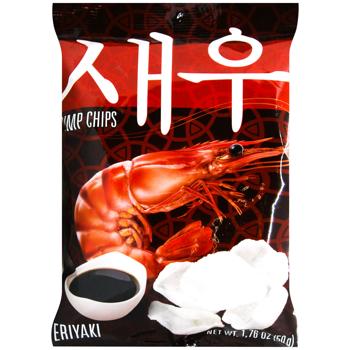 Чипси Shrips Креветкові зі смаком соусу теріякі 50г - купити, ціни на Епіцентр FOOD - фото 1