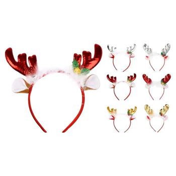 Обруч для голови Koopman Новорічний Роги Оленя 12х18см