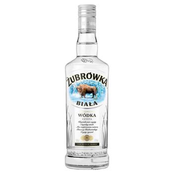 Горілка Zubrowka Biala 40% 0,5л - купити, ціни на МегаМаркет - фото 1