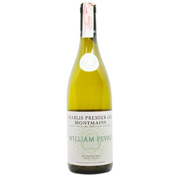 Вино Domaine William Fevre Chablis Premier Cru Montmains біле сухе 13% 0.75л - купити, ціни на Cупермаркет "Харків" - фото 1