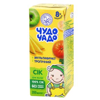 Сок Чудо Чадо Мультифрукт тропический 200мл - купить, цены на Чудо Маркет - фото 1
