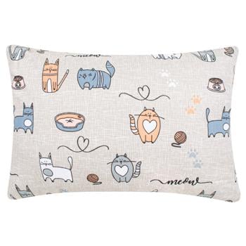 Home Line Cat in the Kitchen Beige Decorative Pillow 35x50cm - buy, prices for MegaMarket - photo 1