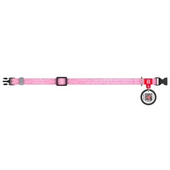 Waudog Re-Cotton Reflective Collar with QR Passport for Cats and Dogs 20-30cm/10mm Pink - buy, prices for MasterZoo - photo 2