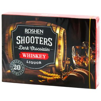 Конфеты Roshen Shooters шоколадные виски-ликер 150г - купить, цены на NOVUS - фото 1