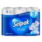 Полотенца бумажные Selpak кухонные трехслойные 6шт