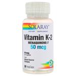 Вітамін К2 менахінон-7, Vitamin K-2, Solaray, 50 мкг, 30 капсул