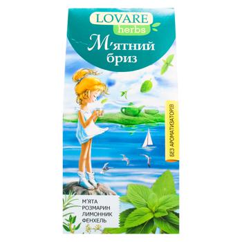 Чай травяной Lovare Herbs Мятный бриз 1,8г*20шт - купить, цены на Auchan - фото 2