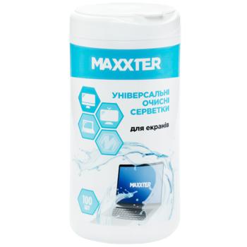 Серветки очисні Maxxter для екранів 100шт - купити, ціни на Auchan - фото 1