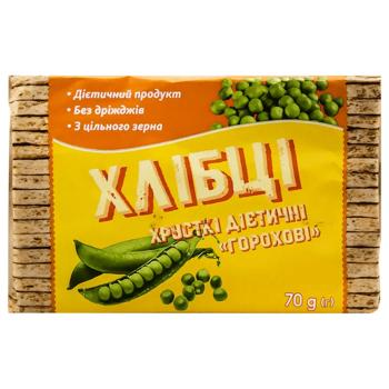 Lavka Zdorovia Crispy Pea Crispbread 70g - buy, prices for Chudo Market - photo 1