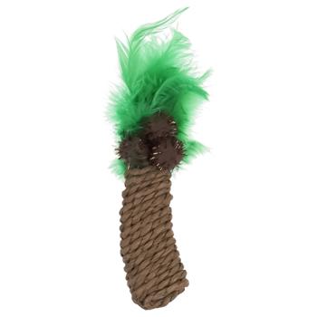AnimAll Palm Tree with Feathers Cat Toy 19cm