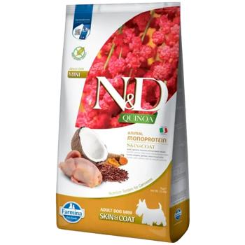 Корм сухой Farmina N&D Quinoa Skin & Coat с перепелом, киноа, кокосом и куркумой для здоровья кожи и шерсти собак малых пород 7кг - купить, цены на MasterZoo - фото 1