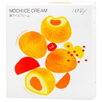 Мороженое Honey Мочи Двойное манго 4шт 152г