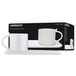 Набір Ardesto чашка з блюдцем 250мл білий