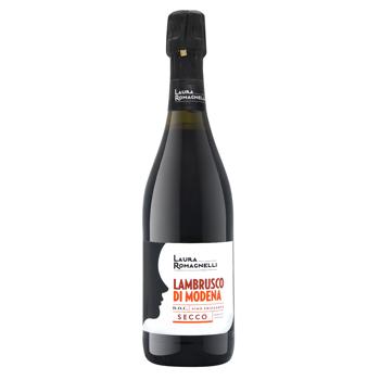 Вино игристое Laura Romagnelli Lambrusco красное сухое 10,5% 0,75л