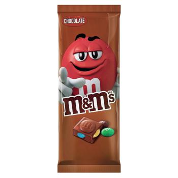 Шоколад молочний M&M’s Tablet Choco з драже 165г - купити, ціни на NOVUS - фото 1