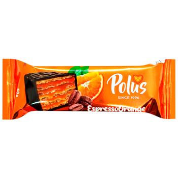 Вафля Polus кофейно-апельсиновая в шоколаде 50г - купить, цены на Cупермаркет "Харьков" - фото 1
