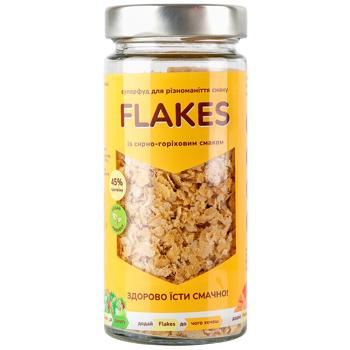 Пластівці Flakes з сирно-горіховим смаком 80г - купити, ціни на - фото 2