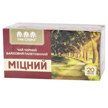 Чай черный Три Слона Крепкий 1,5г*20шт