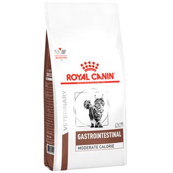 Набор корма Royal Canin Moderate Calorie для кошек с заболеваниями желудочно-кишечного сухой 2кг + влажный 4шт*85г - купить, цены на MasterZoo - фото 2