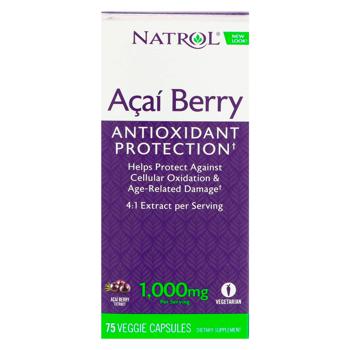 Асаи Natrol Acai Berry 1000мг 75 капсул - купить, цены на Biotus - фото 2