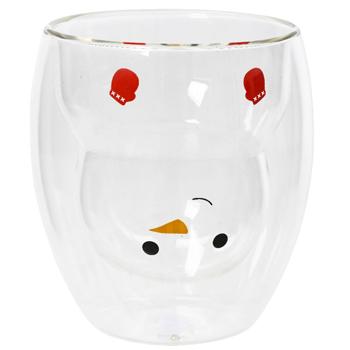 Snowman Glass 9x10cm - buy, prices for METRO - photo 1