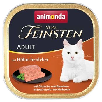 Animonda Vom Feinsten Wet Food with Chicken Liver for Adult Cats 100g - buy, prices for - photo 1