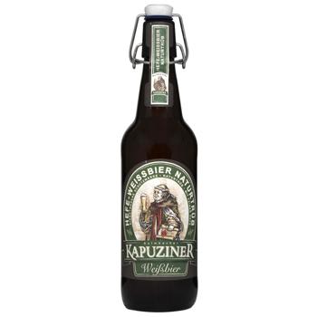 Kapuziner Weissbier Unfiltered Light Beer 5.4% 0.5l - buy, prices for COSMOS - photo 1