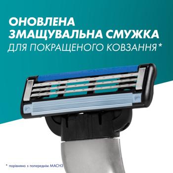 Набор подарочный Станок для бритья Gillette Mach 3 с 1 сменным лезвием + Гель для бритья Gillette Series Успокаивающий 75мл - купить, цены на NOVUS - фото 8