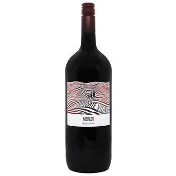 Вино Corte Vigna Мерло красное сухое 11,5% 1,5л - купить, цены на КОСМОС - фото 1